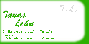 tamas lehn business card